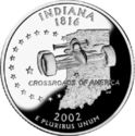 25 Cents / Quarter (Indiana - Silver edition)