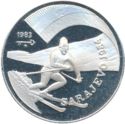 5 Pesos (XIV Winter Olympic Games 1984 Sarajevo - Downhill Skier)