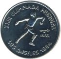 1 Peso (Summer Olympic Los Angeles 1984 - Discus Thrower)