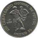 1 Peso (13th football World Cup Mexico 1986)