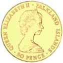 50 Pence (150th Anniversary of British Rule - Gold edition)