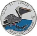 10 Pesos (Caribbean Fauna. Multicolored Brown Pelican)