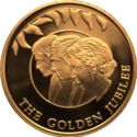 50 Pence (Queen's Golden Jubilee - Gold)