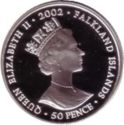 50 Pence (Queen's Golden Jubilee - Silver- Color)