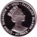 50 Pence (Queen's Golden Jubilee - Silver - Color)