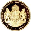 10 Pounds (90th Birthday of Queen Mother)