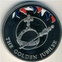 50 Pence (Queen's Golden Jubilee - CuNi - Color)