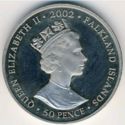 50 Pence (Queen's Golden Jubilee - CuNi - Color)