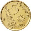 5 Pesetas (Jacobeo)