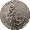 25 Mils (branch and cone of cedar tree)
