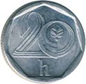 20 Haléřů (Large 2 - medal alignment)