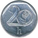 20 Haléřů (small/right pointed "2")