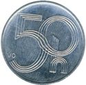 50 Haléřů (larger denomination "vo"-mark)