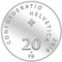 20 Francs (150 years of the Red Cross Society in Switzerland)