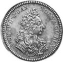 3 Kroner (Death of king Christian V - Accession of Frederik IV)