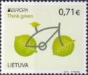 Think Green - Bicycle with Leaves for Wheels