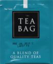 A Blend of Quality Teas, bs white rectangle in the middle