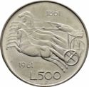 500 Lire (Italian Unification Centennial)
