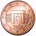 1 Euro Cent (Mnajdra temples)