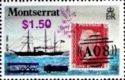 "Avon" and Penny Red Stamp with "A 08" Postmark - Surch.
