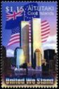 Twin Towers and Flags of USA and Cook Islands