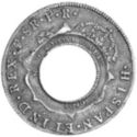 5 Shillings (Holey dollar)