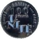 100 Francs (25th Anniversary of Independence)
