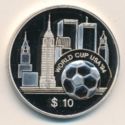 10 Dollars (15th World Championship football 1994 United States)
