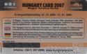 Hungary card 2007