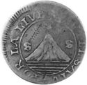 2 Reales (Provisional coinage. Silver 0.633. "PROVISIONAL" with Retrograde S)