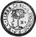 ½ Escudos (Costa Rica. Inverted C)