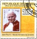 Popes J.Paul II & Benedict XVI Stamps on Stamps