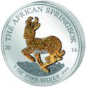 1,000 CFA Francs (The African Springbok Pave Yellow Cristals)