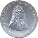 20 Mark (250th Death anniversary of Gottfried Wilhelm Leibniz - error: edge inscription)