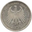 10 Mark (1200th Ann. Founding the Cathedral in Aachen by Charlemagne)