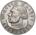 5 Reichsmark (450th Anniversary of Martin Luther - A-J)