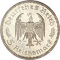 5 Reichsmark (175th Anniv. poet Friedrich Schiller - F)