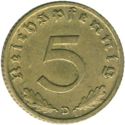 5 Reichspfennig (A, B, D, E, F, G, J)