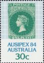 South Australian 1d stamp from 1855