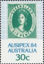 Queensland 6d stamp from 1859