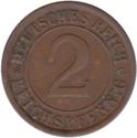 2 Reichspfennig (A, D, E, F, G, J)