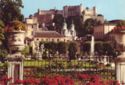 Salzburg. Mirabel Garden with cathedral and Fortress
