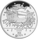 70 Ecu (European Unity. Goddess with quadriga)