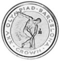 1/25 Crowns (Barcelona Olympics. Ancient discus thrower)