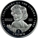 1 Crown (Centenary of the Cinema. Marilyn Monroe 1926-62)