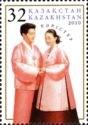 Couple Wearing Traditional Korean Costumes