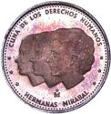 25 Centavos (Human Rights, Mirabal sisters. Medal Alignm - Silver ed.)