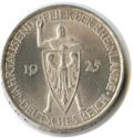 5 Reichsmark (1000th Year of the Rhineland - A, D, E, F, G, J)