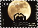 Supermoon and people