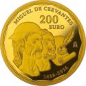 200 Euro (400 years since the death of Miguel de Cervantes)